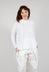 Lightweight Hooded Pullover in Offwhite