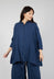 Oversized Linen Shirt in Navy