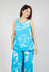 Linen Vest Top in Malibu Print