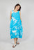 Linen Tulip Hem Dress in Malibu Print