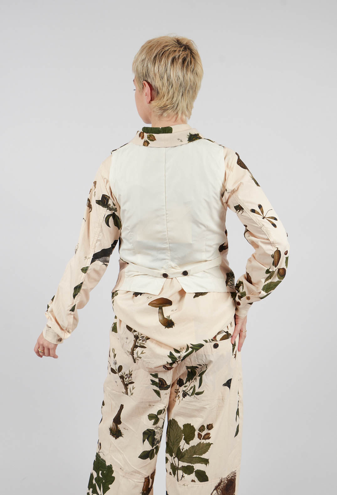 Double Breasted Waistcoat in Autome Vert