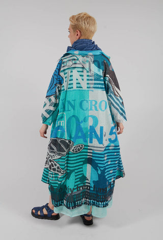 Oversized Lightweight Shirt Dress in Colorful