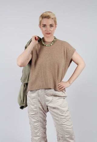 Cloud Cashmere Blouse in Camel
