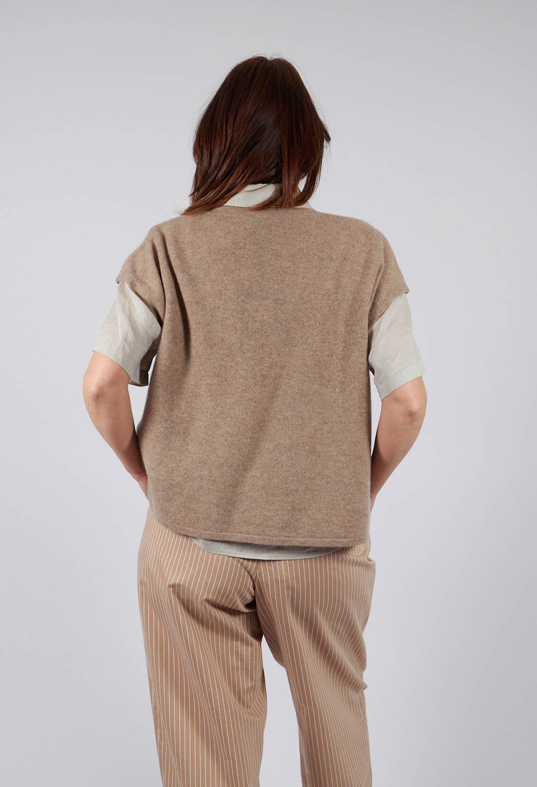 Cloud Cashmere Blouse in Camel