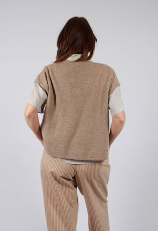Cloud Cashmere Blouse in Camel