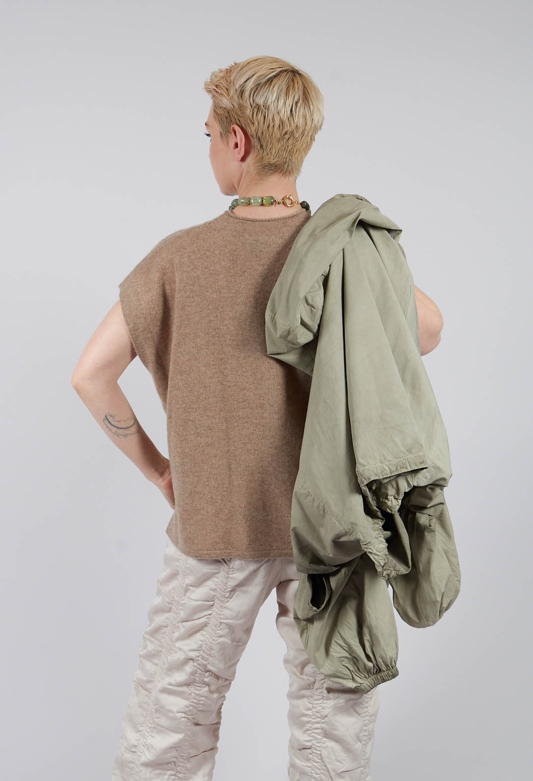 Cloud Cashmere Blouse in Camel