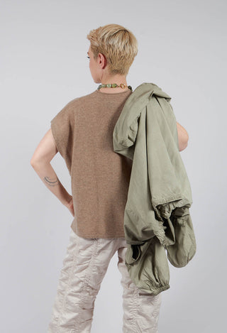 Cloud Cashmere Blouse in Camel