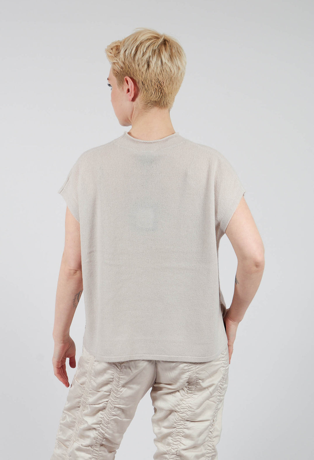 Cloud Cashmere Blouse in Grey