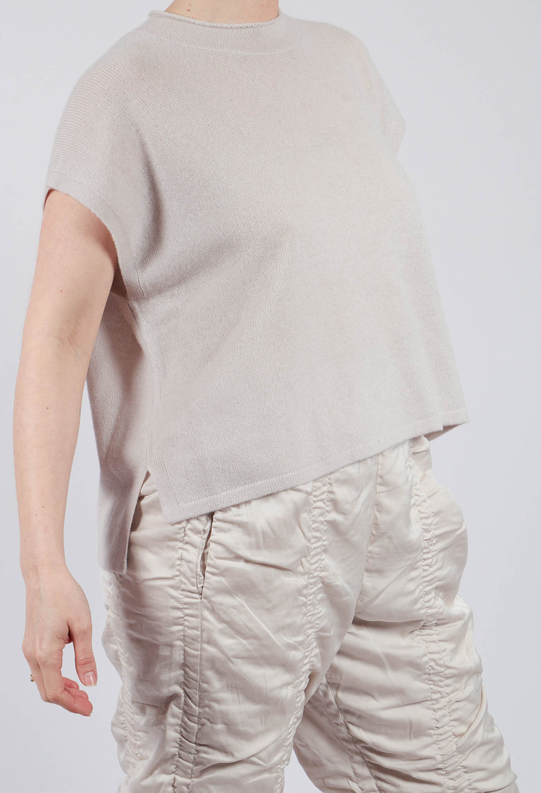 Cloud Cashmere Blouse in Grey