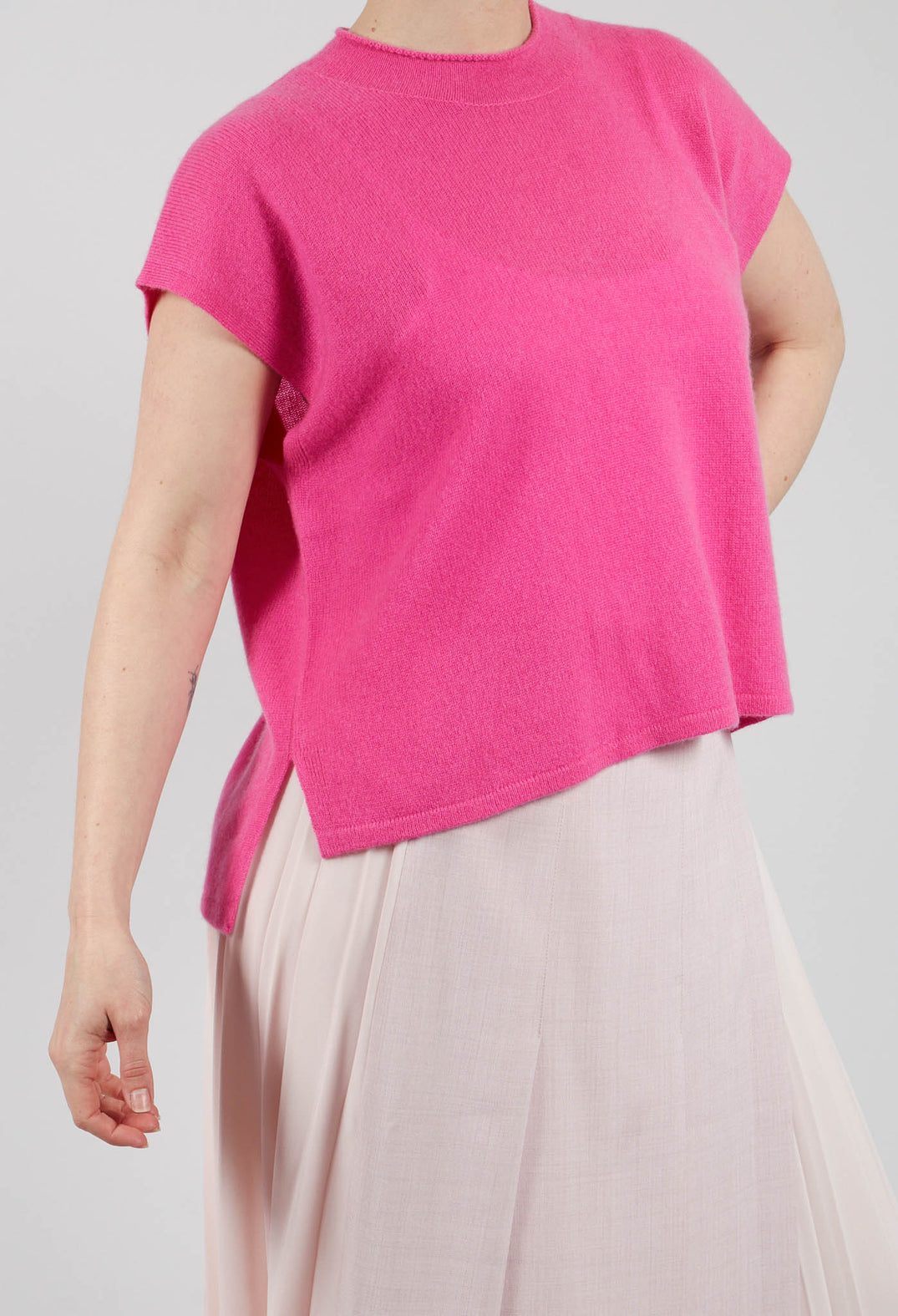 Cloud Cashmere Blouse in Pink