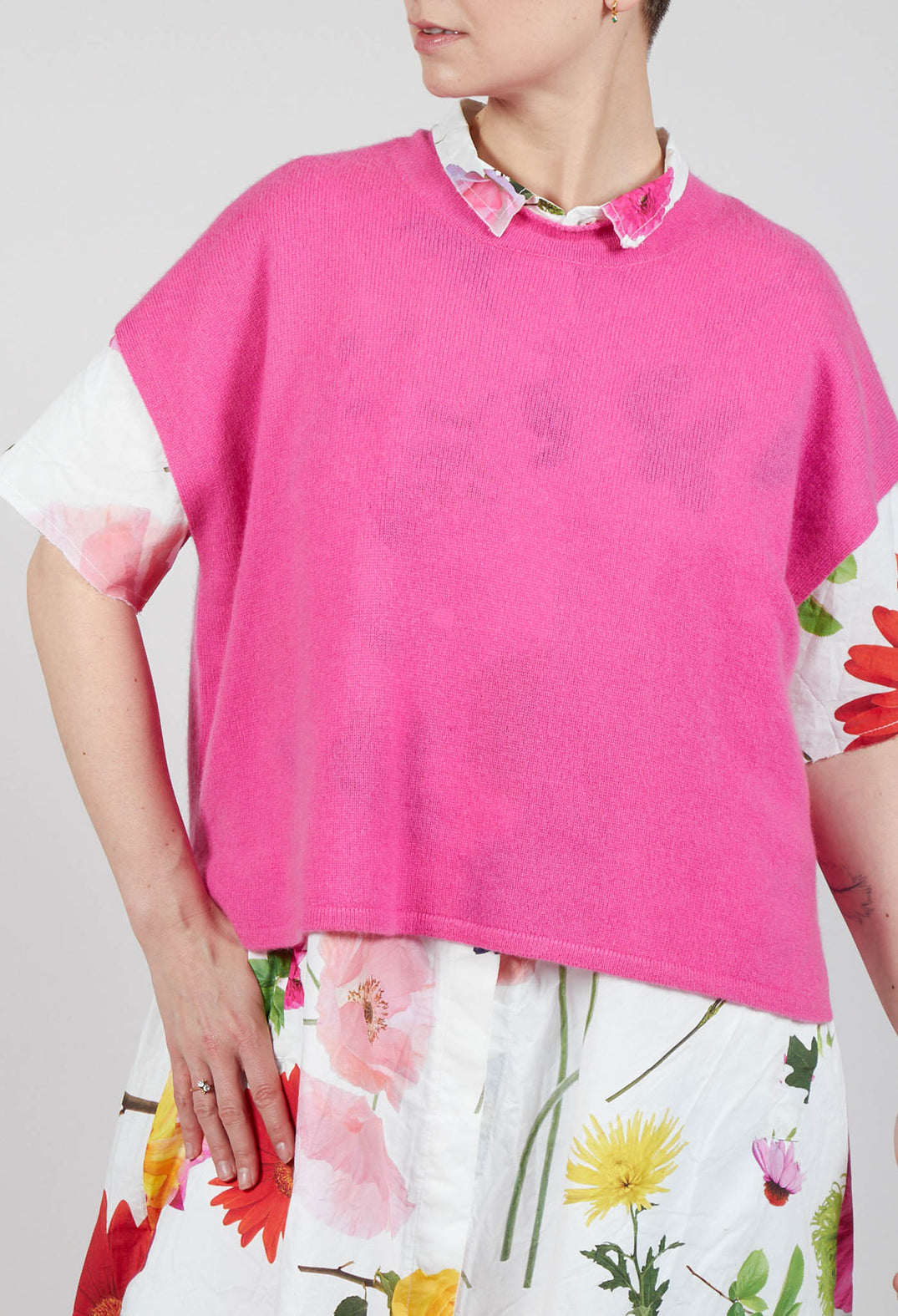 Cloud Cashmere Blouse in Pink