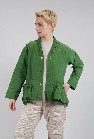Fukkura Poplin Jacket in Green