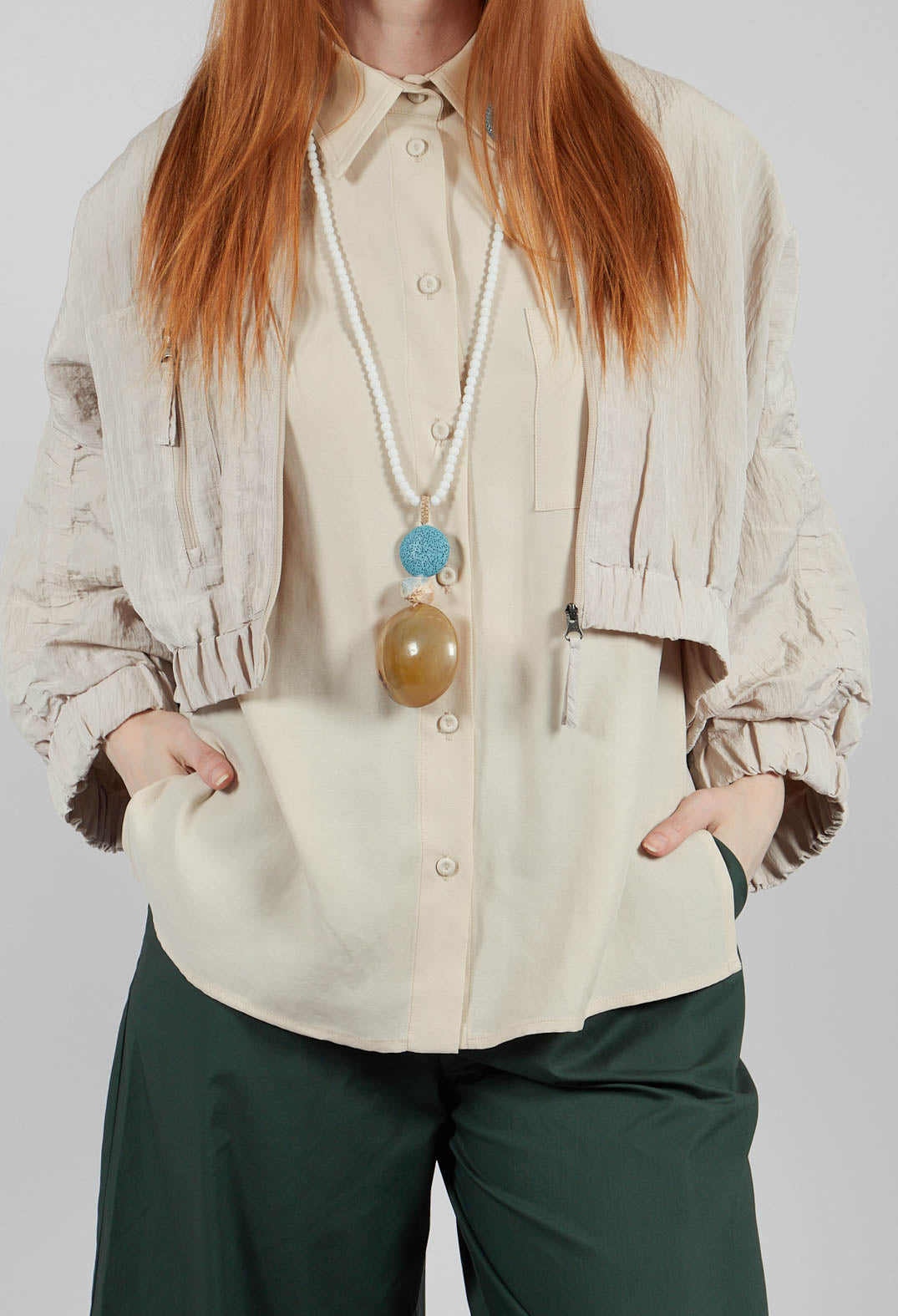 Hannoki Jacket in Cream