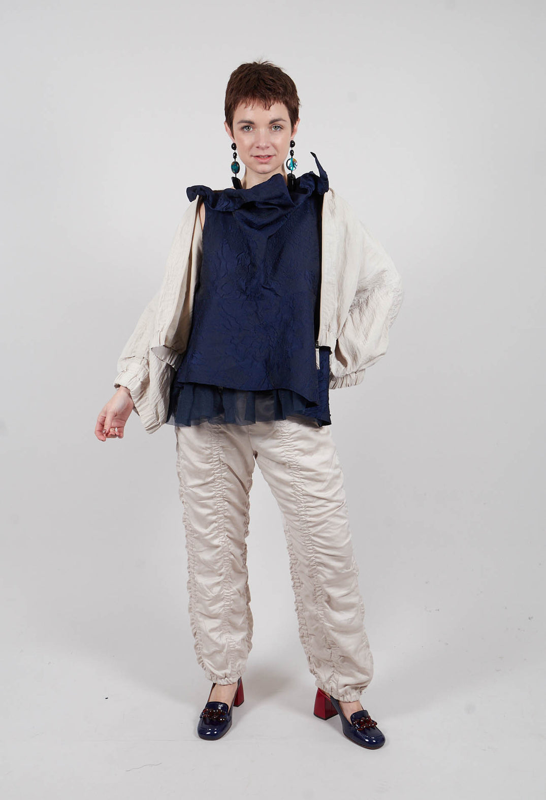 Oishi Trousers in Cream