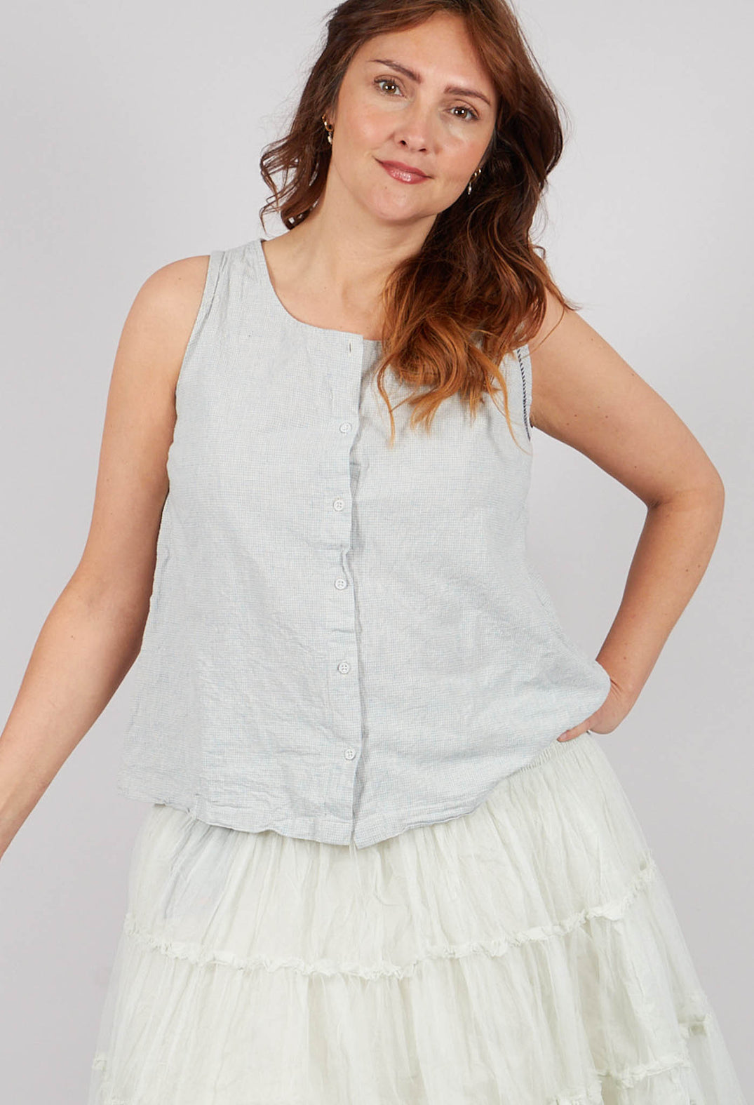 Eliza Top in Jade