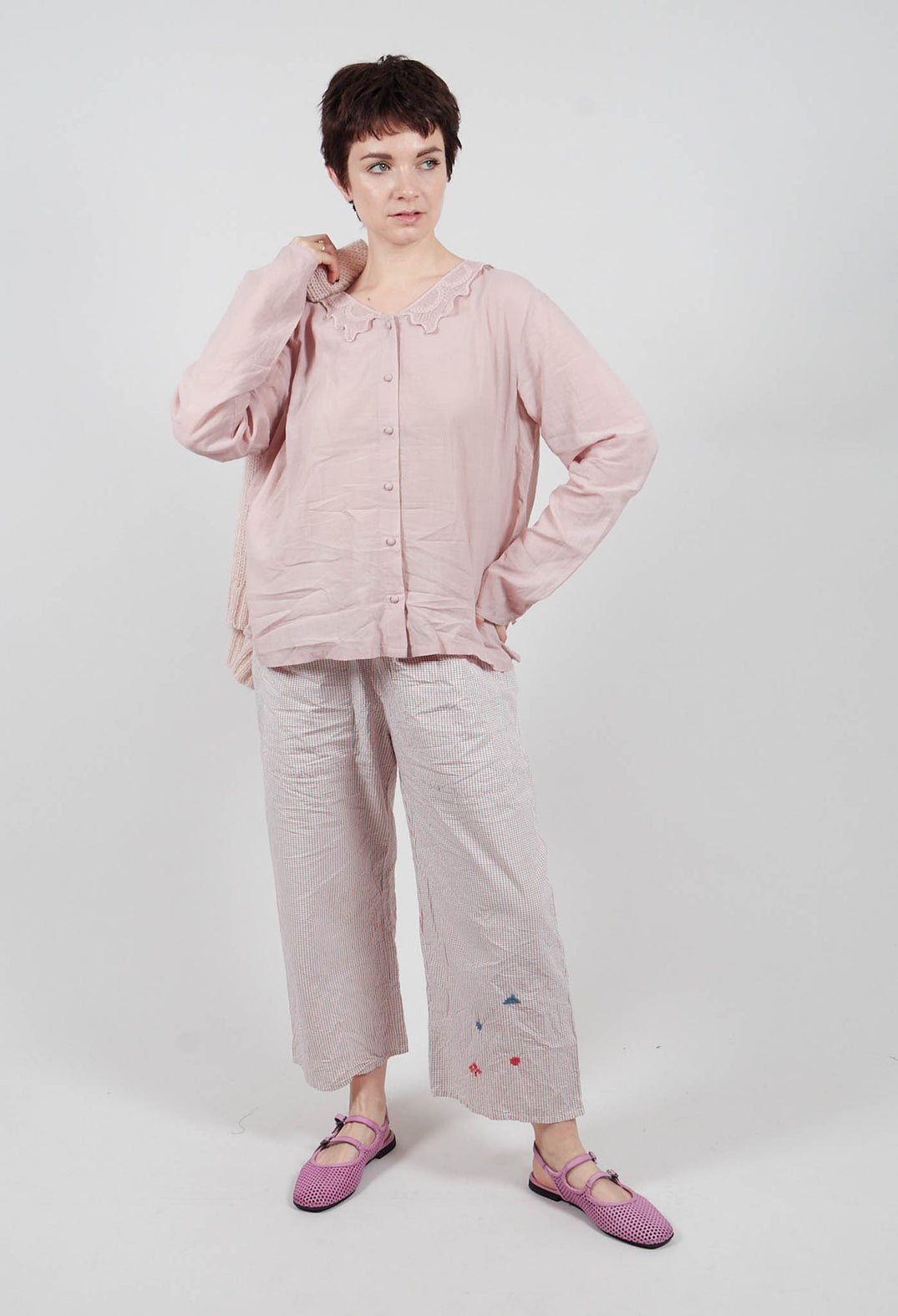 Agna Blouse in Pale Mauve