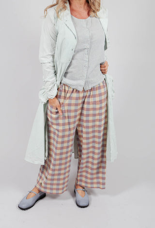 Henny Trousers in Checked Cotton