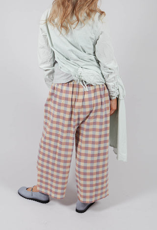 Henny Trousers in Checked Cotton