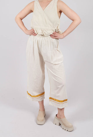 Henny Gold Stripe Trousers in Gold Stripe