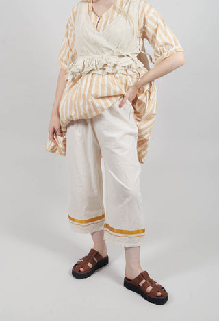 Henny Gold Stripe Trousers in Gold Stripe