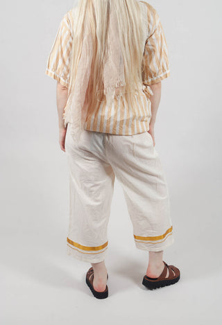 Henny Gold Stripe Trousers in Gold Stripe