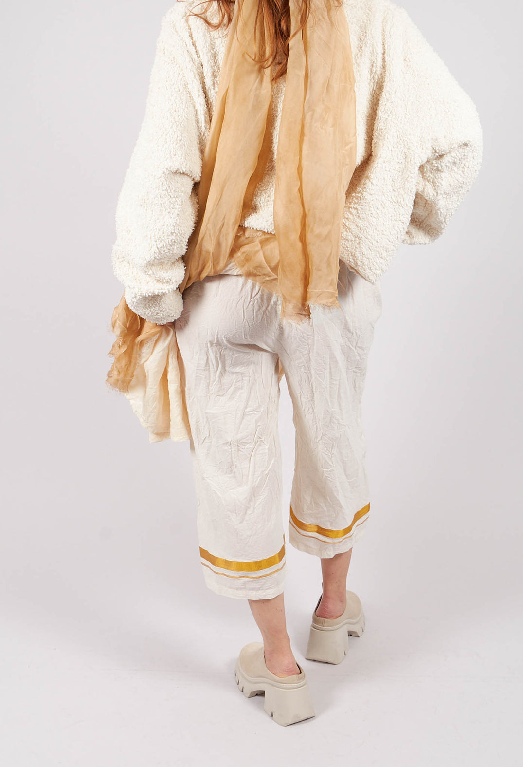 Henny Gold Stripe Trousers in Gold Stripe
