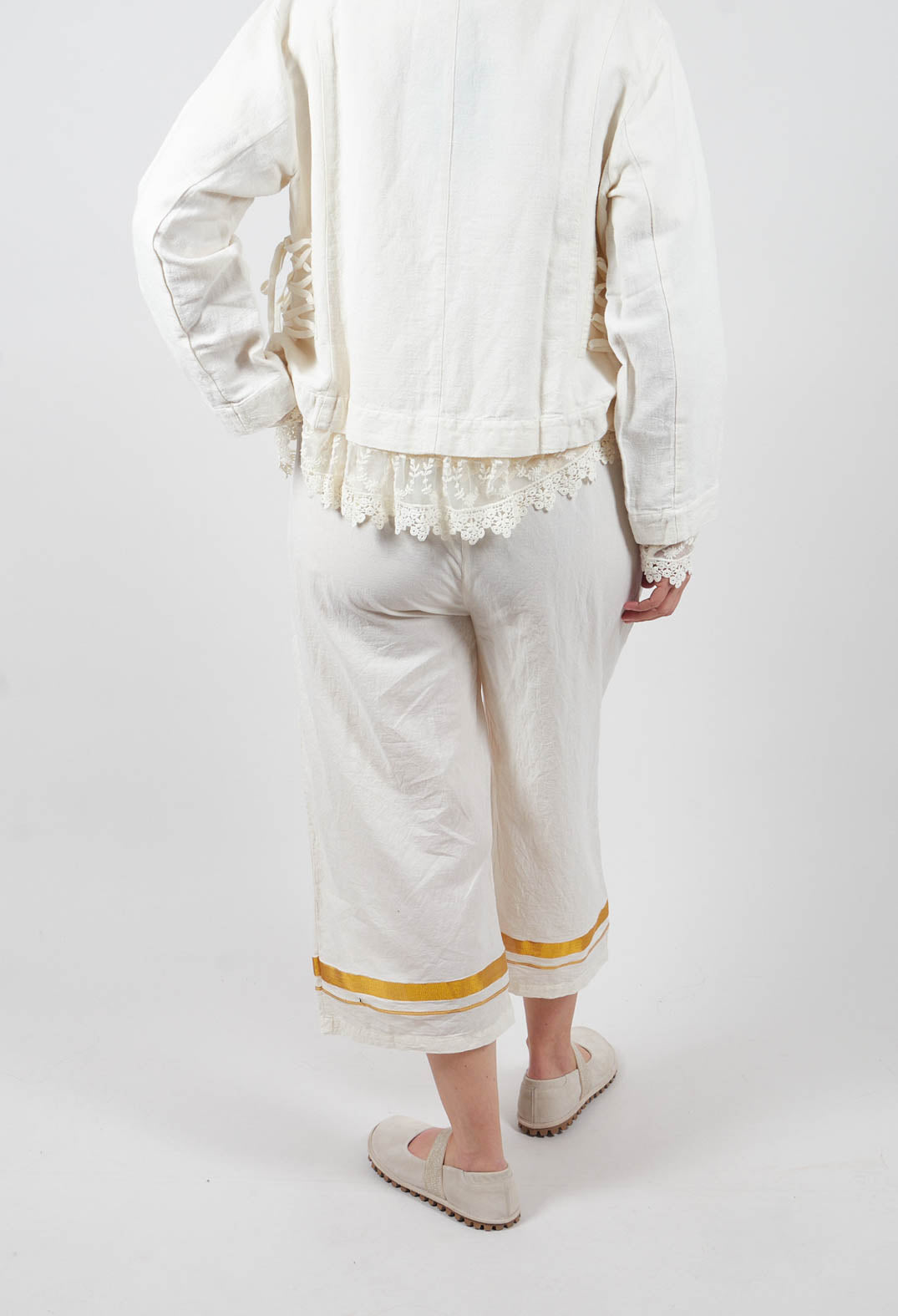 Henny Gold Stripe Trousers in Gold Stripe