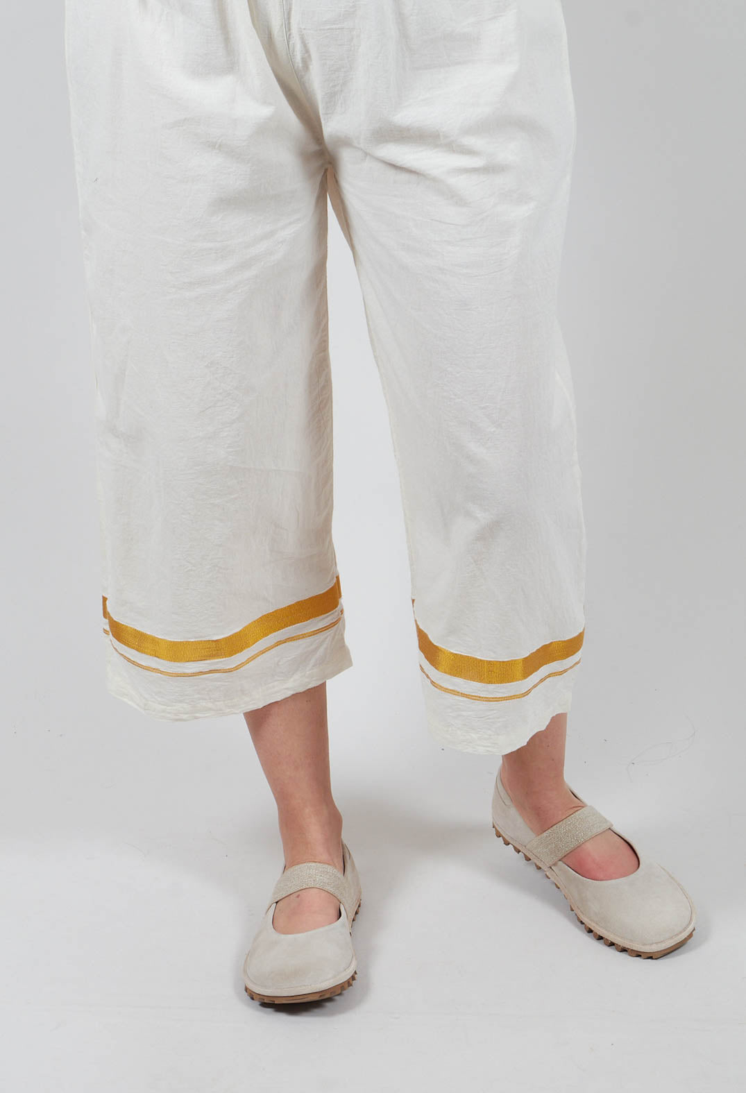 Henny Gold Stripe Trousers in Gold Stripe