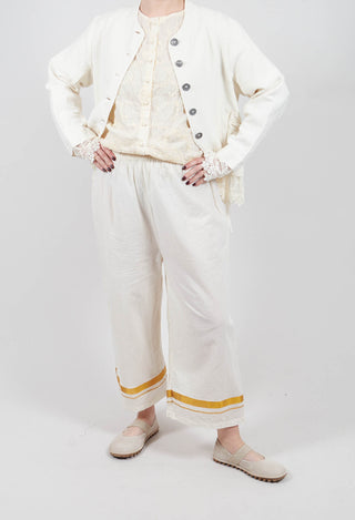 Henny Gold Stripe Trousers in Gold Stripe