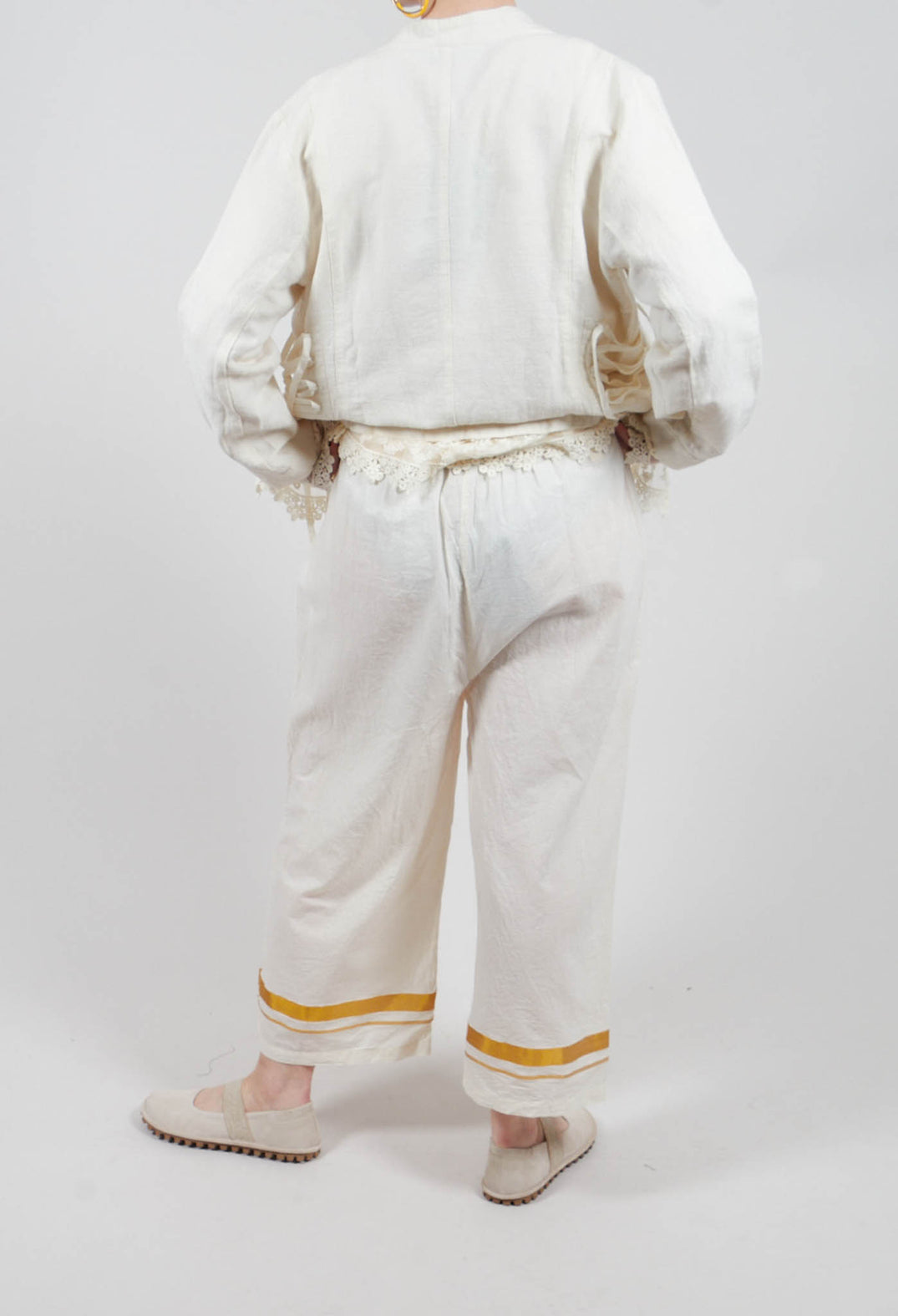 Henny Gold Stripe Trousers in Gold Stripe