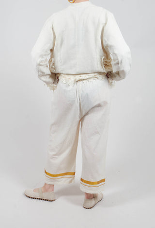 Henny Gold Stripe Trousers in Gold Stripe