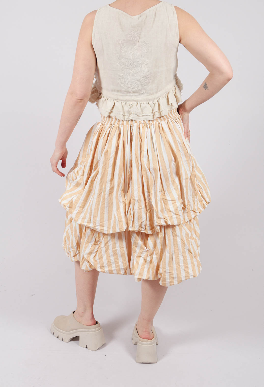 Cornelia Skirt in Striped Cotton