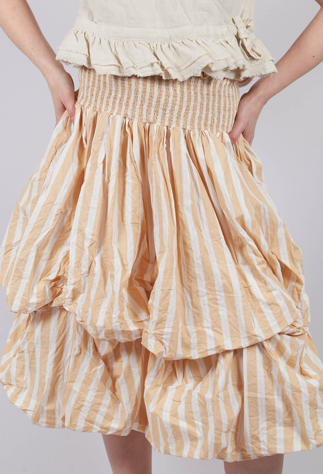 Cornelia Skirt in Striped Cotton