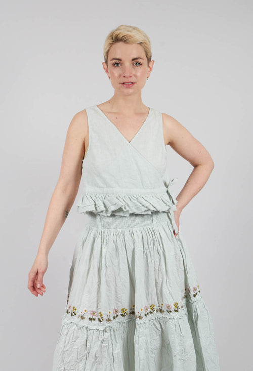 Connie Vest in Soft Jade