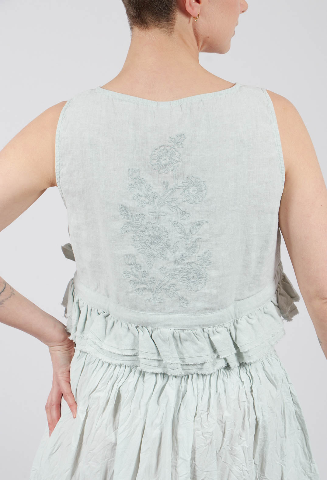 Connie Vest in Soft Jade