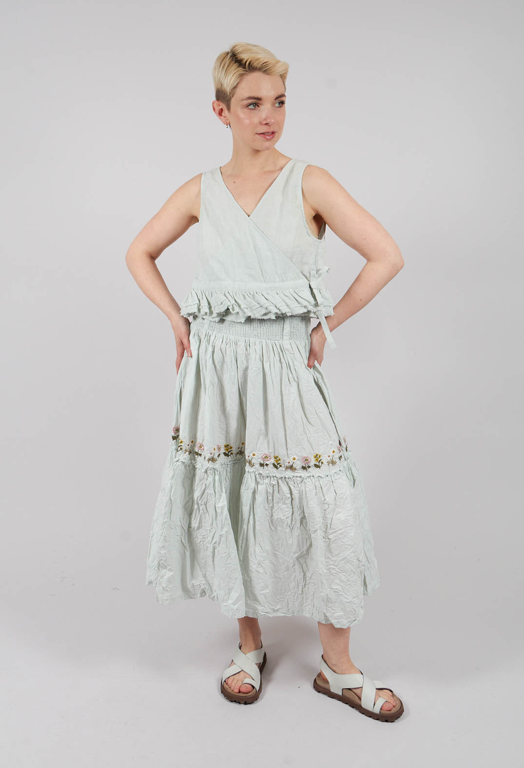 Connie Vest in Soft Jade