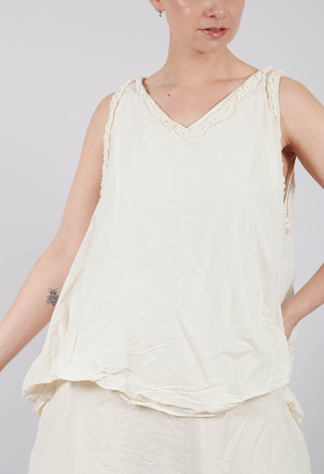 Dorthy Tunic in Gold Stripe