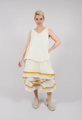 Dorthy Tunic in Gold Stripe