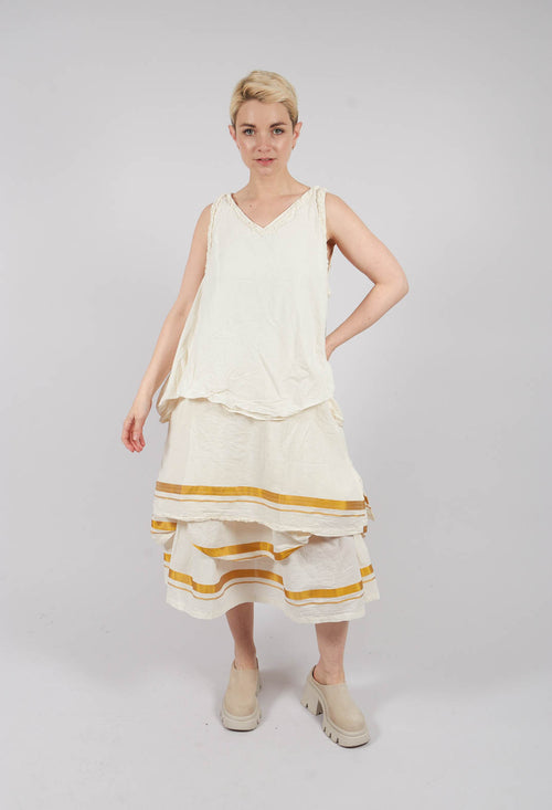 Dorthy Tunic in Gold Stripe