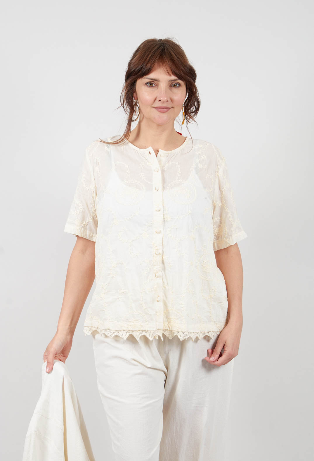 Gun Blouse in Cream