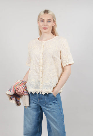 Gun Blouse in Cream
