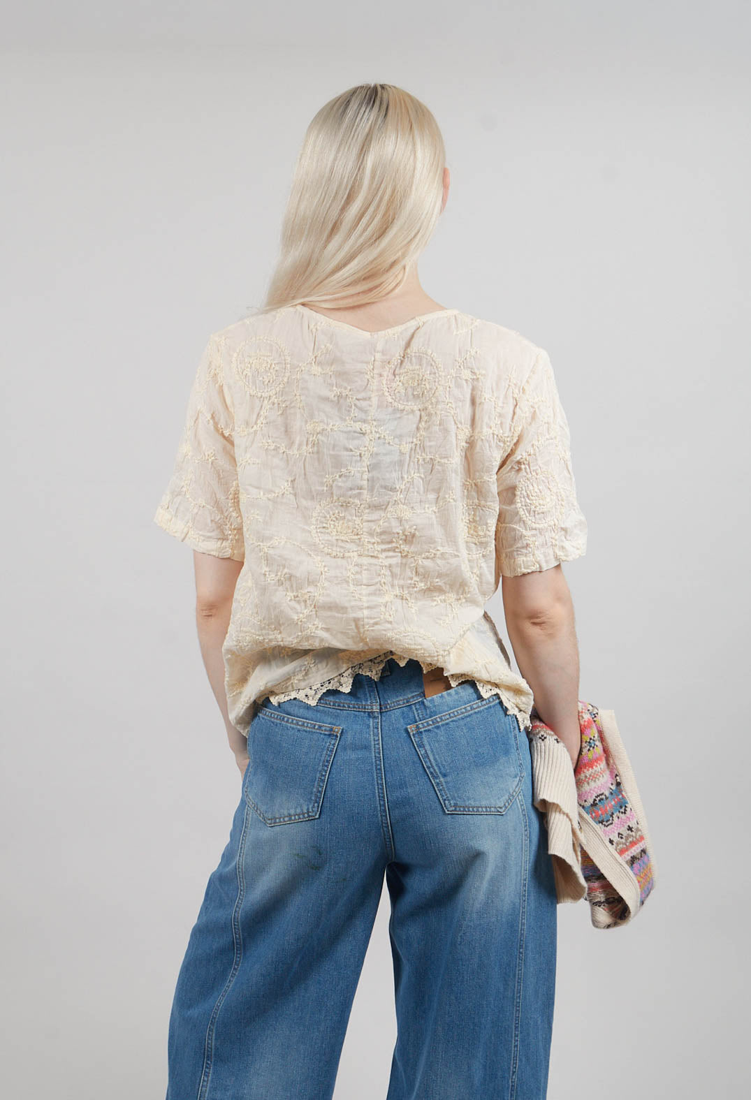 Gun Blouse in Cream