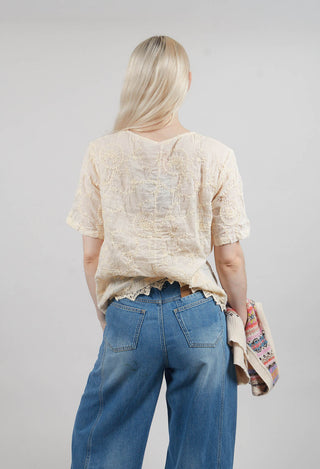 Gun Blouse in Cream