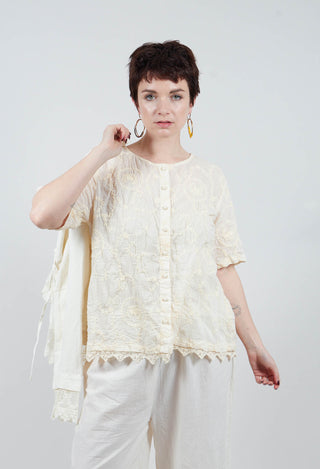 Gun Blouse in Cream