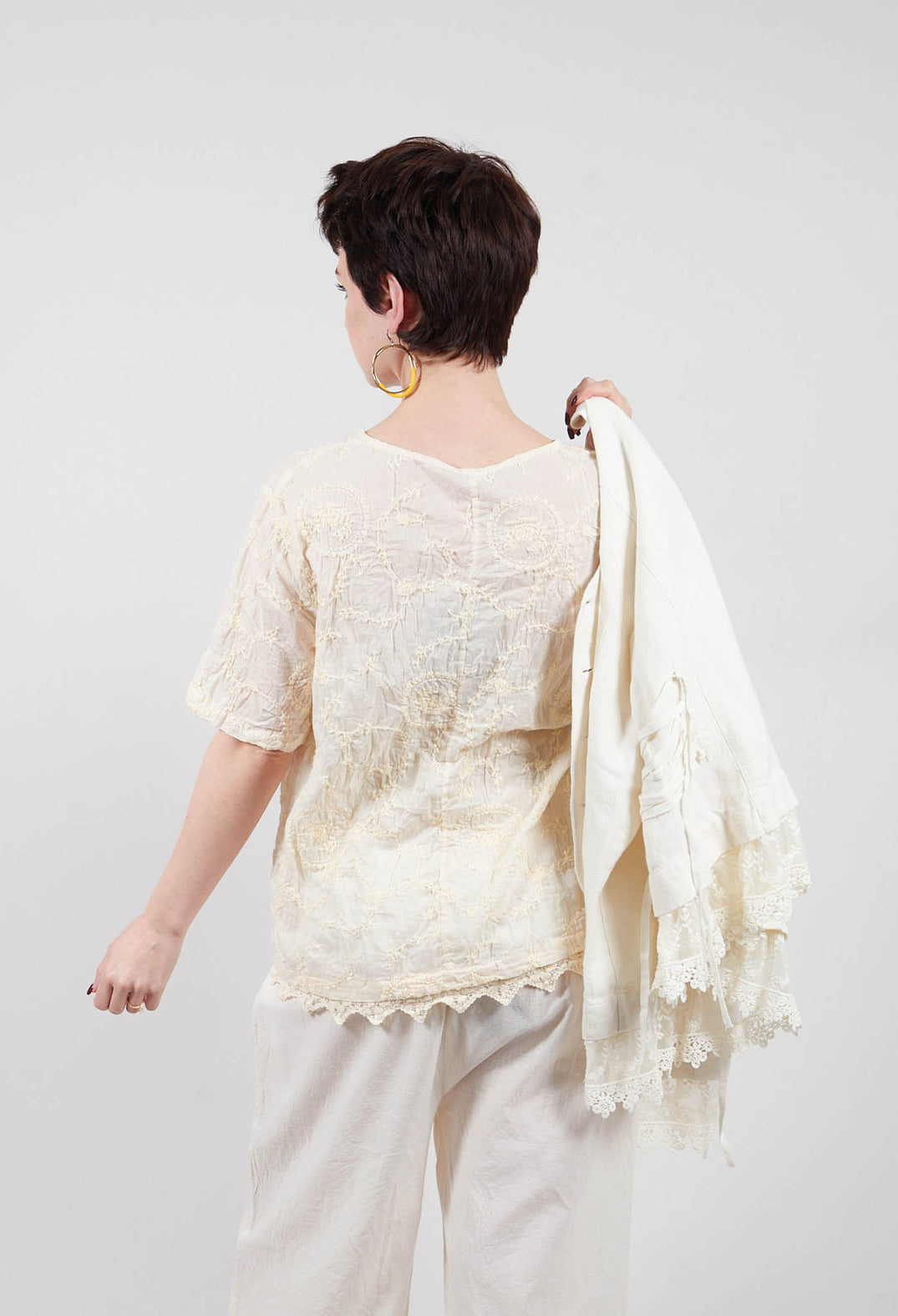 Gun Blouse in Cream