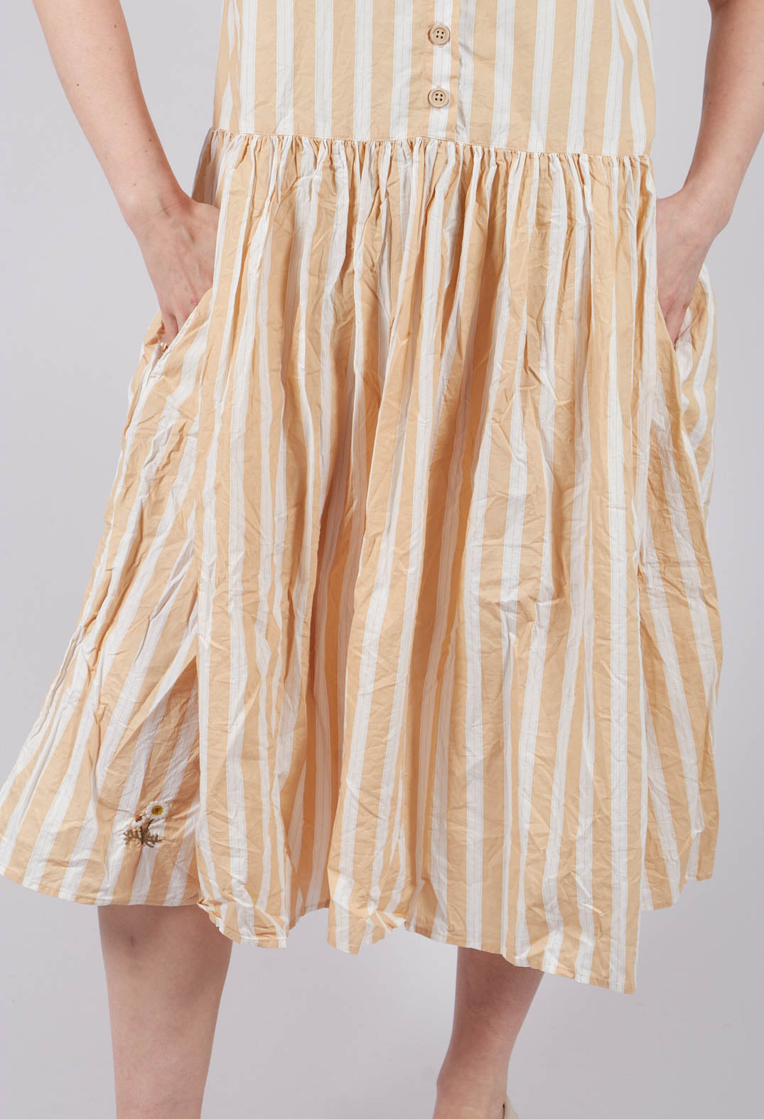 Birgitta Dress in Striped Cotton