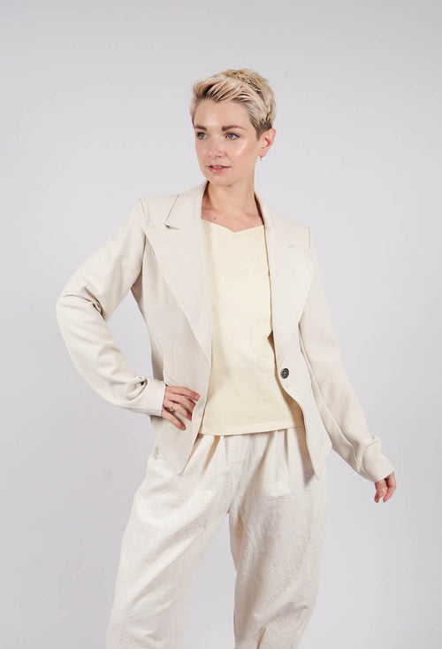 Skinny Jacket in Tecno Stretch Sand