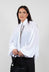 Aysmmetric Shirt in Georgette White