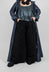 Wide Leg Trousers in Jacquard Nero