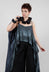 Aysmmetric Linen Tank Top in Nero